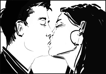 Miguel's People - B&W Tone storyboard art