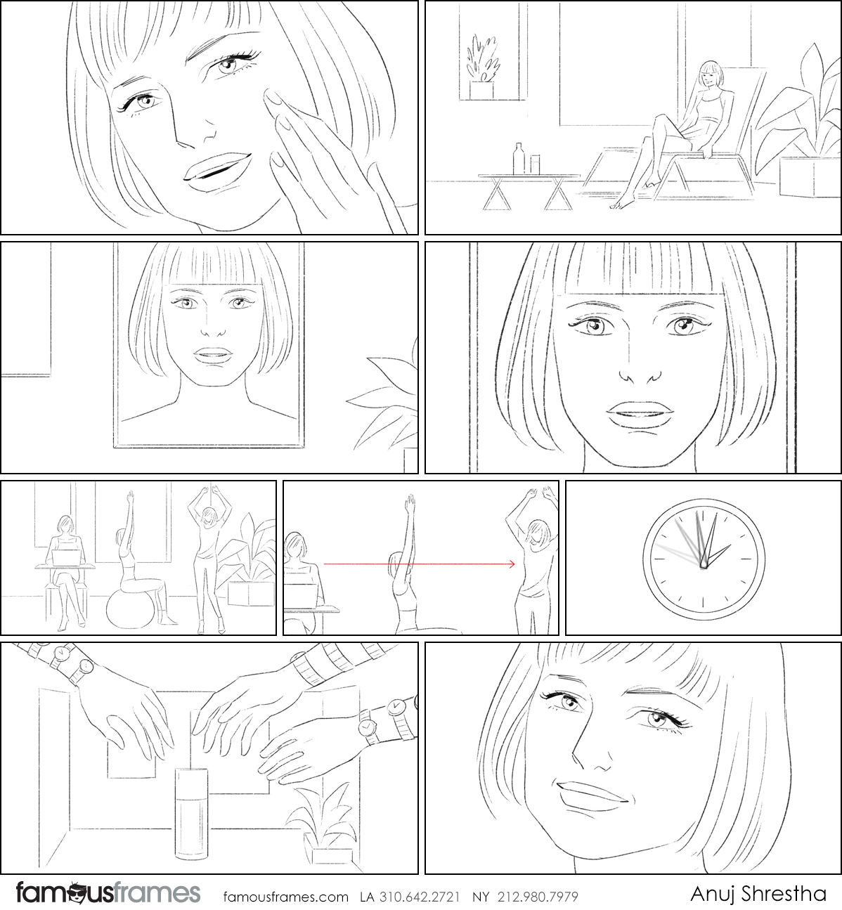 Anuj Shrestha's People - B&W Line storyboard art (Image #1009_114_1573264494)