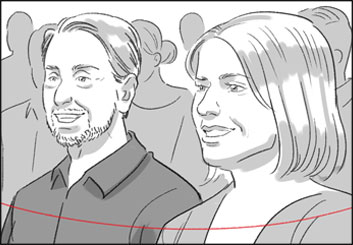 Anuj Shrestha's People - B&W Tone storyboard art