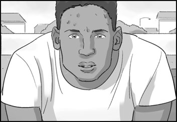 Anuj Shrestha's People - B&W Tone storyboard art