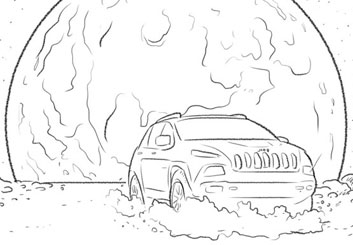 Anuj Shrestha's Vehicles storyboard art