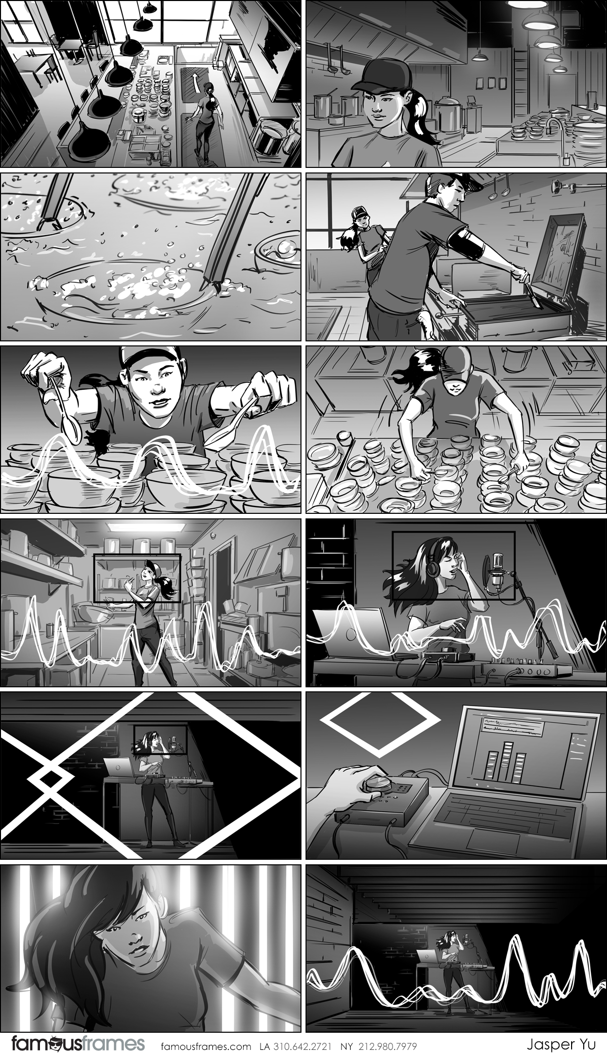 Michael Lee's People - B&W Tone storyboard art (Image #100_113_1568411535)