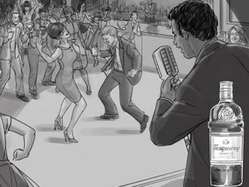 Michael Lee's People - B&W Tone storyboard art