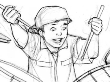 Michael Lee's Kids storyboard art