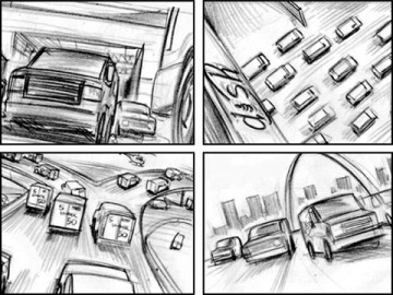 Michael Lee's Vehicles storyboard art