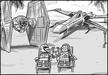 Michael Lee's Action storyboard art