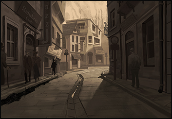 Luke Marcatili's Environments storyboard art