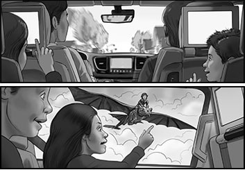 Paul Binkley's People - B&W Tone storyboard art