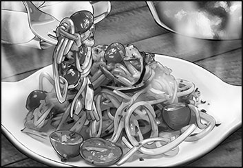 Paul Binkley's Food storyboard art