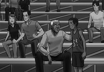 Paul Binkley's People - B&W Tone storyboard art