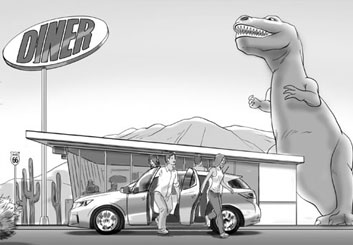 Paul Binkley's Vehicles storyboard art