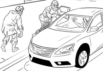 Paul Binkley's Vehicles storyboard art