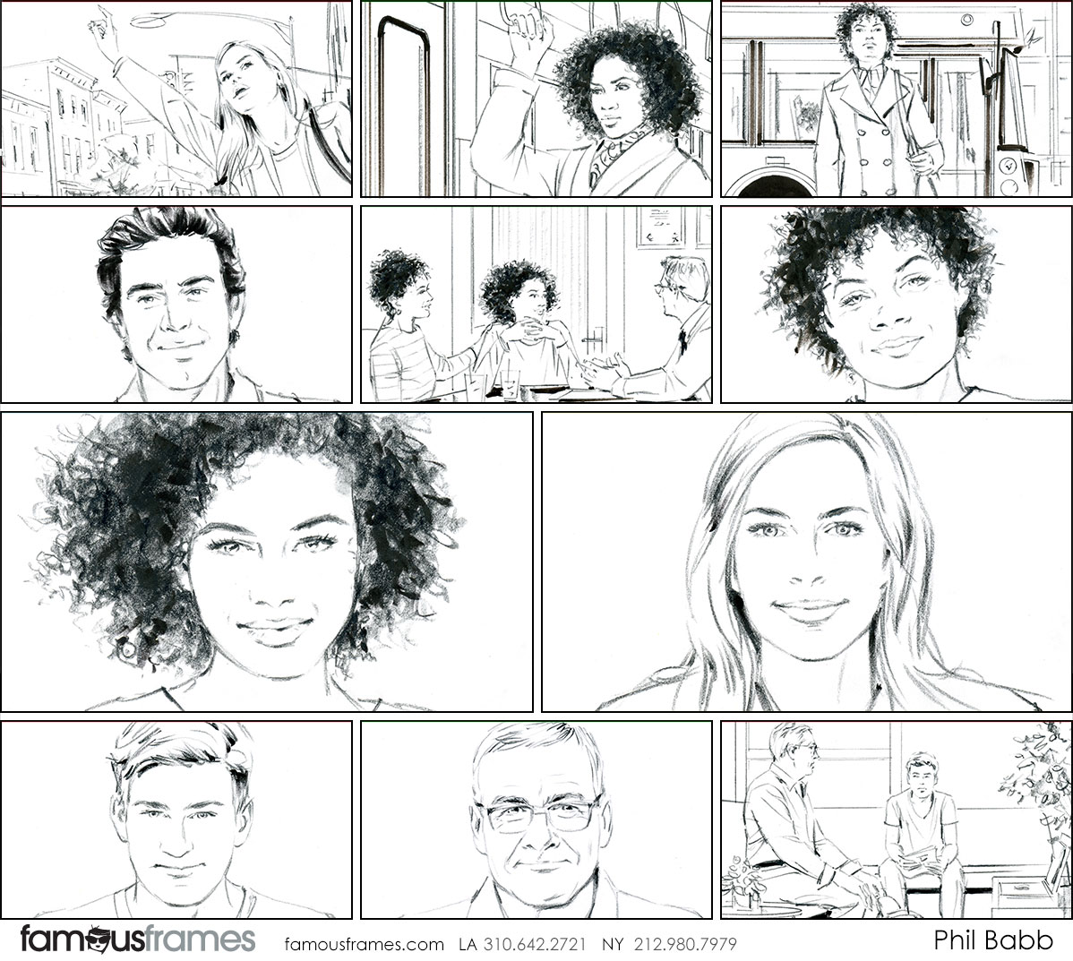 Phil Babb's People - B&W Tone storyboard art (Image #112_113_1569975091)