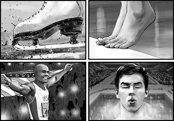 Phil Babb's People - B&W Tone storyboard art