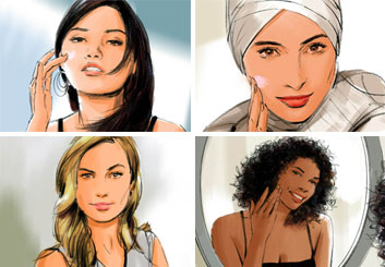 Phil Babb's Beauty / Fashion storyboard art