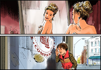 Phil Babb's People - Color  storyboard art