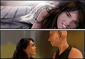 Phil Babb's People - Color  storyboard art