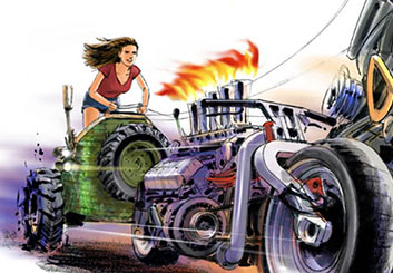 Phil Babb's Vehicles storyboard art