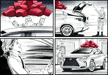 Phil Babb's Vehicles storyboard art