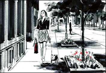 Phil Babb's People - B&W Tone storyboard art