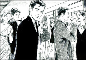 Phil Babb's People - B&W Tone storyboard art