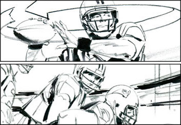 Phil Babb's Sports storyboard art