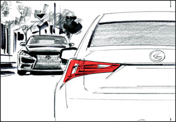 Phil Babb's Vehicles storyboard art