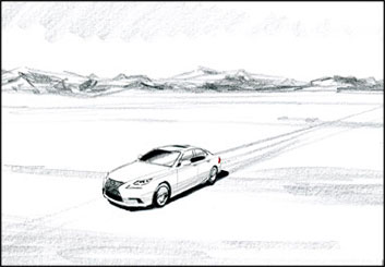 Phil Babb's Vehicles storyboard art