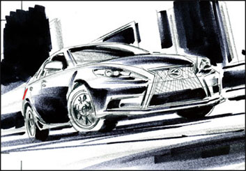 Phil Babb's Vehicles storyboard art