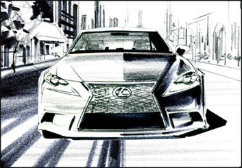 Phil Babb's Vehicles storyboard art