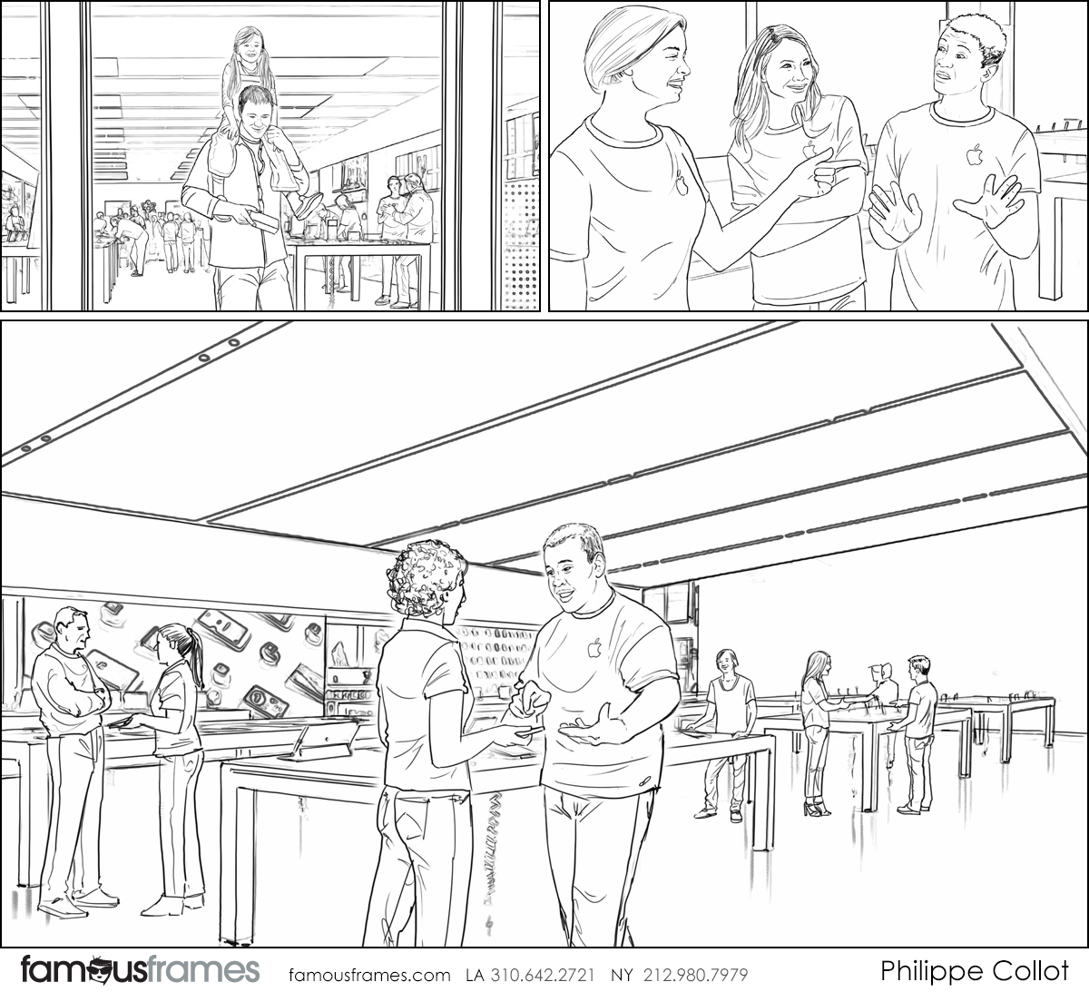 Philippe Collot*'s People - B&W Line storyboard art (Image #113_114_1566001494)