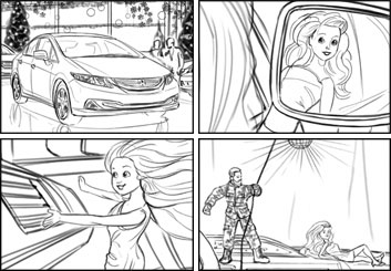 Philippe Collot*'s Shooting Vehicles storyboard art