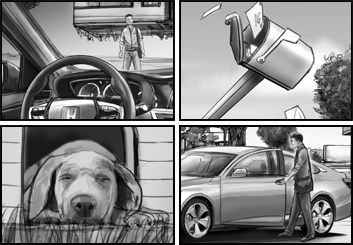 Philippe Collot*'s Shooting Vehicles storyboard art