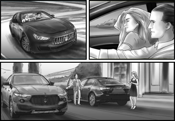 Philippe Collot*'s Shooting Vehicles storyboard art