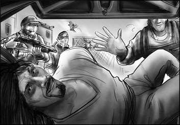 Philippe Collot*'s People - B&W Tone storyboard art