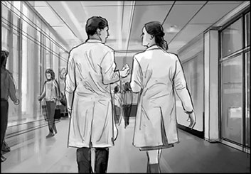 Philippe Collot*'s People - B&W Tone storyboard art