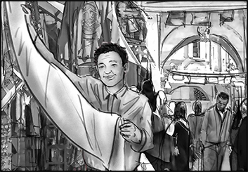 Philippe Collot*'s People - B&W Tone storyboard art