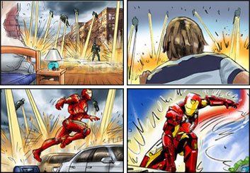 Philippe Collot*'s Action storyboard art