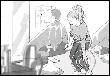 Arturs's People - B&W Line storyboard art