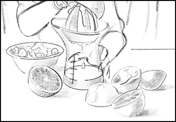 Arturs's Food storyboard art