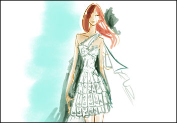 Renee Reeser's Beauty / Fashion storyboard art