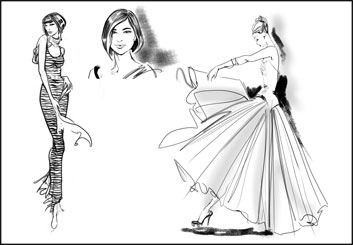 Renee Reeser's Beauty / Fashion storyboard art