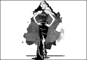 Renee Reeser's Beauty / Fashion storyboard art