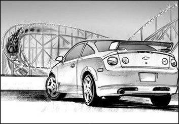 Renee Reeser's Vehicles storyboard art