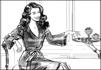 Renee Reeser's People - B&W Tone storyboard art