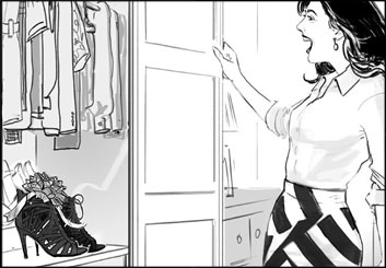 Renee Reeser's People - B&W Tone storyboard art