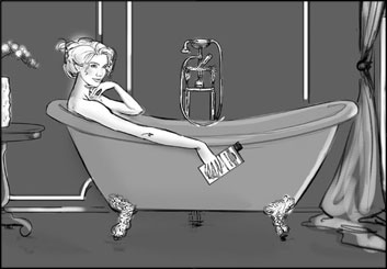 Renee Reeser's People - B&W Tone storyboard art