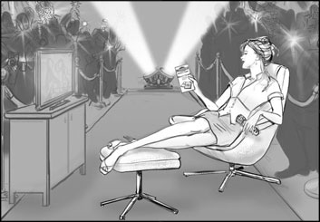 Renee Reeser's People - B&W Tone storyboard art