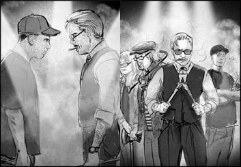 Renee Reeser's People - B&W Tone storyboard art