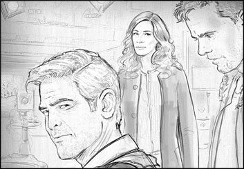 Renee Reeser's People - B&W Tone storyboard art